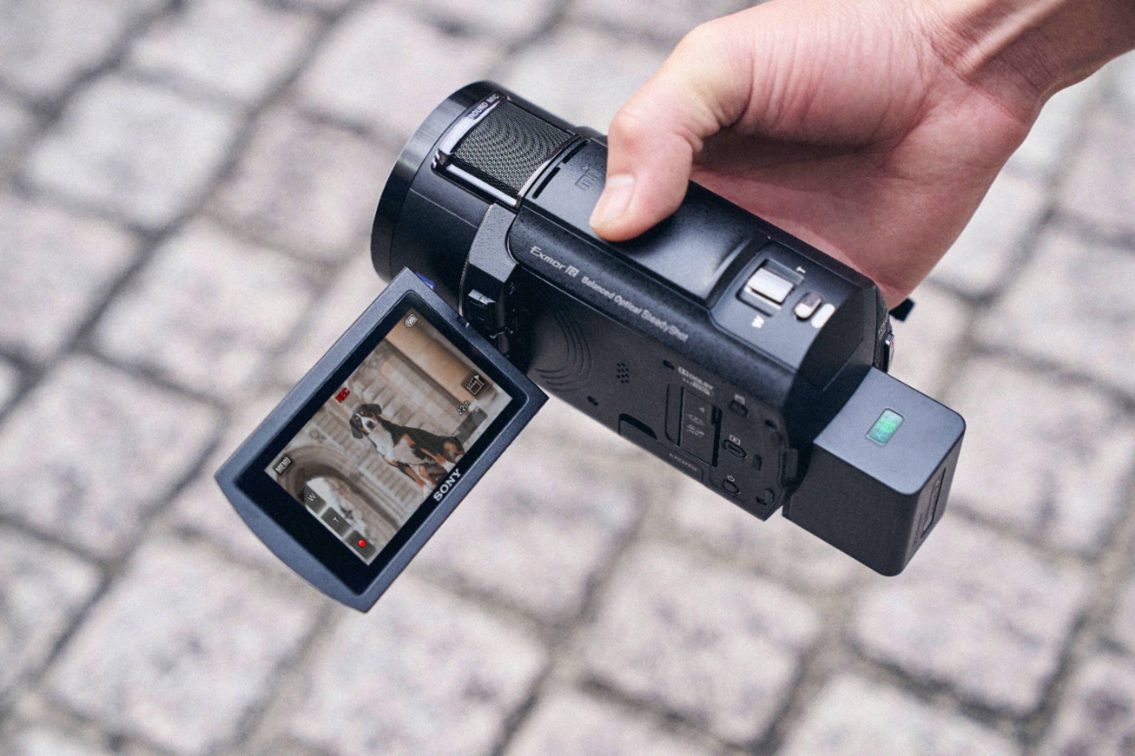 Alt View 31. Sony - Handycam AX43 4K Camcorder - Black.