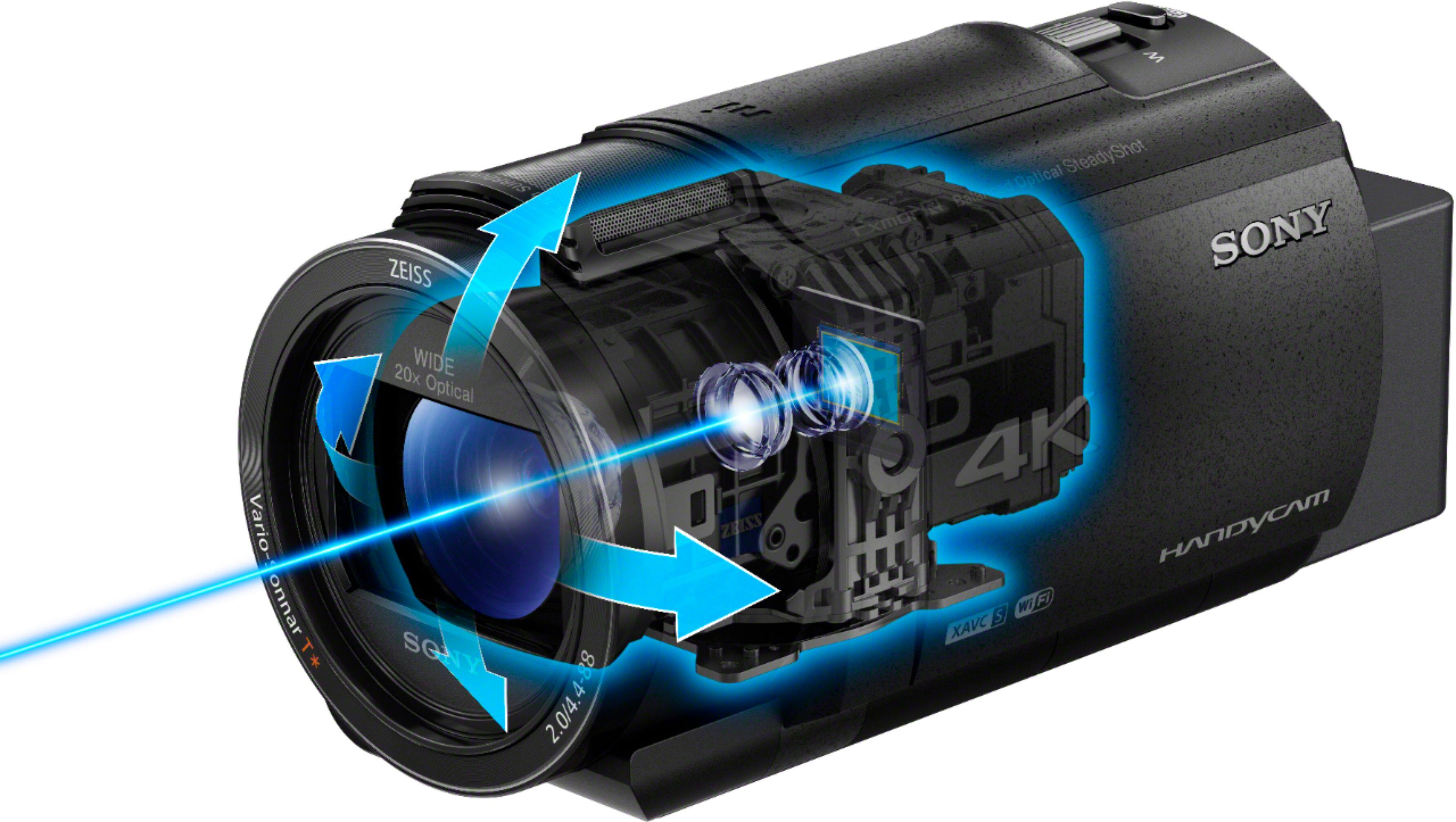 Alt View 36. Sony - Handycam AX43 4K Camcorder - Black.