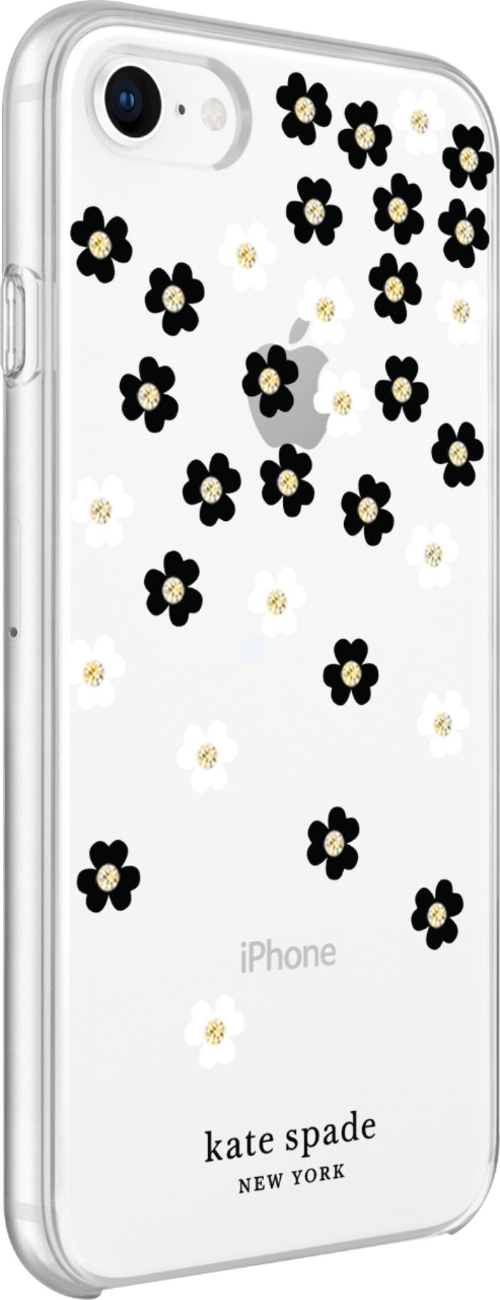 nuTCS: Old Friends New Products - Kate Spade New York Defensive Hardshell  Case for iPhone 13 - Falling Poppies/Blush/Clear/Gold Foil/Gems/Pink Bumper  - Apple - Devices
