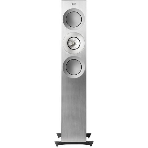 KEF - Reference Dual 6-1/2" Passive 3-Way Floor Speakers (Each) - Silver Satin/Walnut