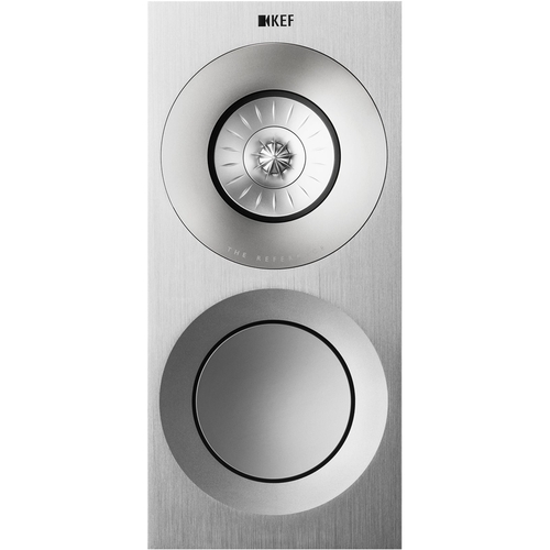 KEF - Reference 6-1/2" Passive 3-Way Speakers (Each) - Silver/Satin Walnut