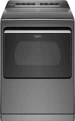 Whirlpool - 7.4 Cu. Ft. 36-Cycle Electric Dryer with Steam - Chrome Shadow - Front_Standard