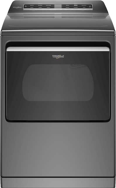 Whirlpool 7 4 Cu Ft 35 Cycle Smart Capable Electric Dryer With Steam Chrome Shadow Wed7120hc Best Buy