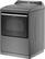 Left. Whirlpool - 7.4 Cu. Ft. Smart Electric Dryer with Steam - Chrome Shadow.