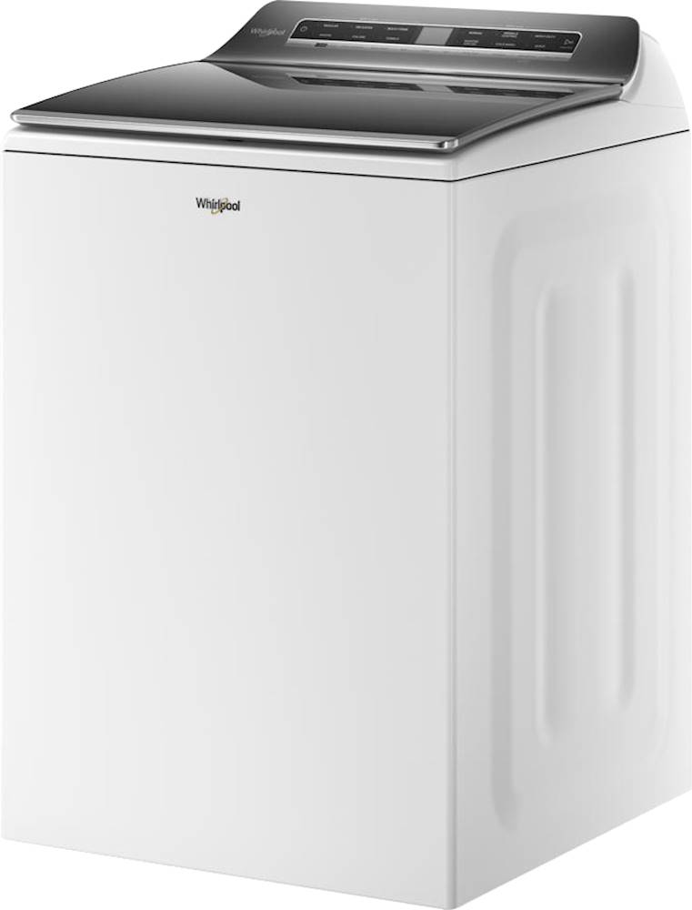 Left View: Whirlpool - 4.6 Cu. Ft. Top Load Washer with Built-In Water Faucet - White