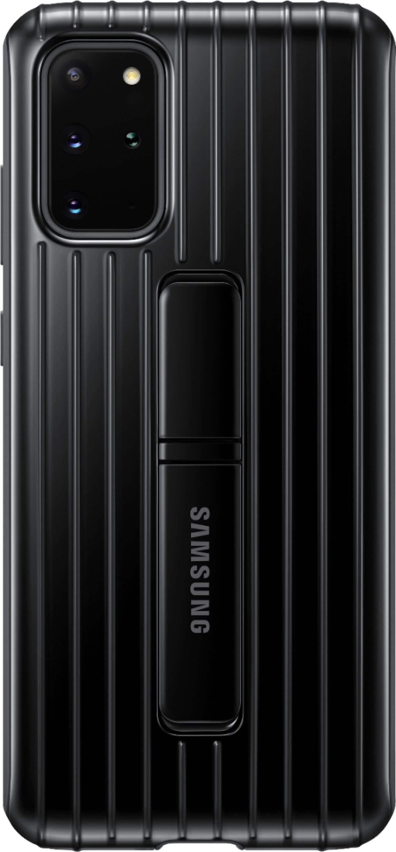 Front. Samsung - Rugged Protective Cover for Samsung Galaxy S20+ 5G - Black.