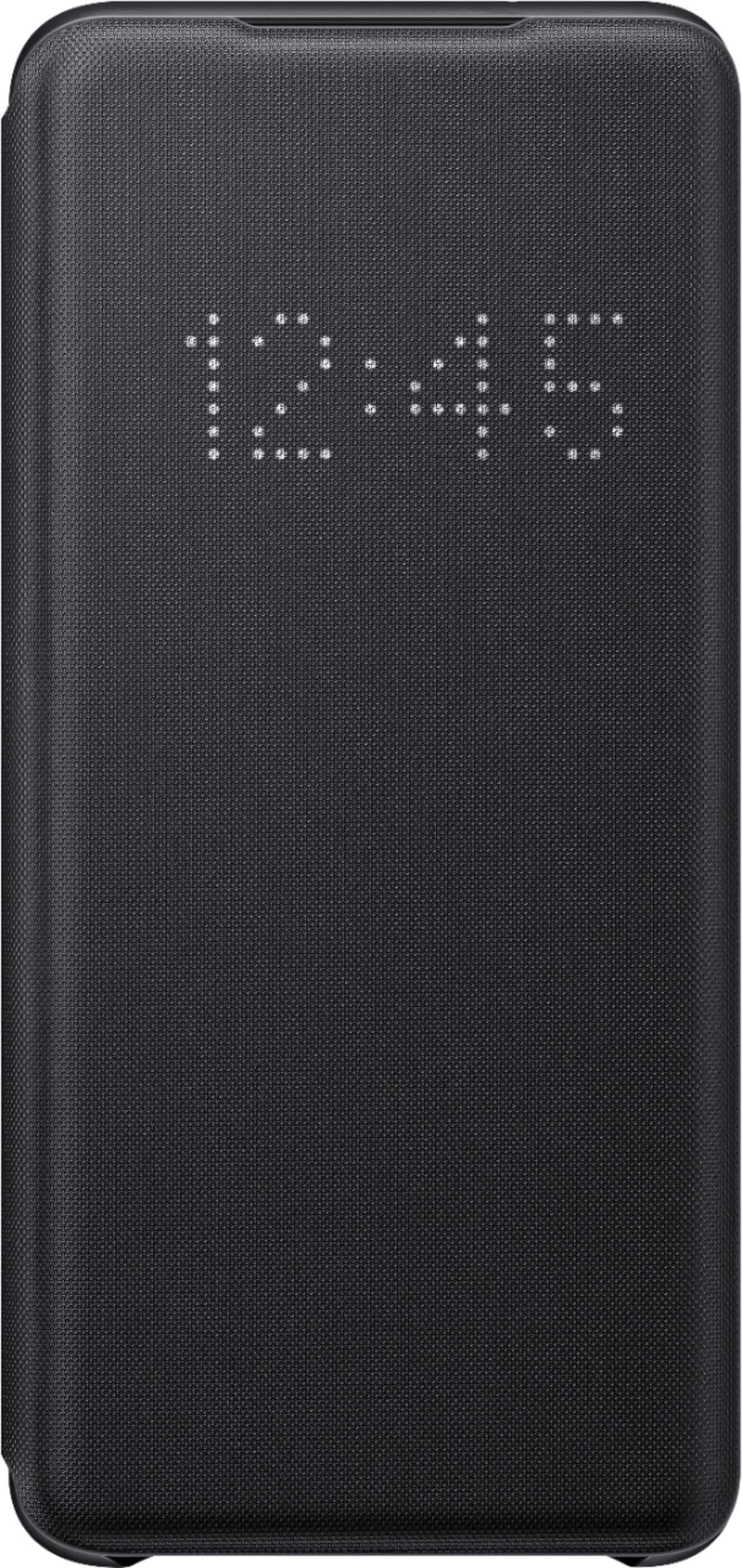 LED Wallet Cover Case for Samsung Galaxy S20 5G - Black