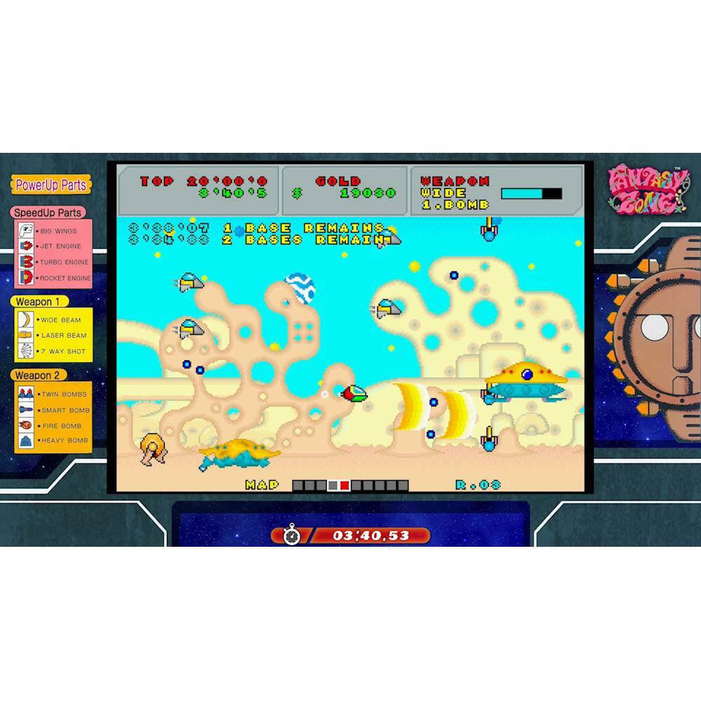 The image features a video game with a clock in the upper right corner, showing the time as 3:40.53. The game is set in a beach environment with various elements such as a boat, a clock, and a character. The game is likely a part of the "Sunday X" series, as indicated by the presence of the clock and the beach setting.