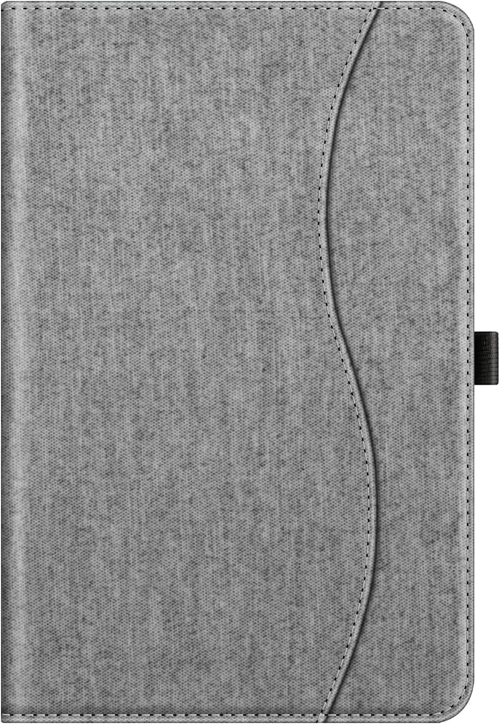 Alt View 5. Fintie - Multi-Angle Case for Samsung Galaxy Tab S10 Lite/ Tab S10 FE/ Tab S9 FE/ Tab S9, With Front Card Pocket, Auto Wake/Sleep - Grey.