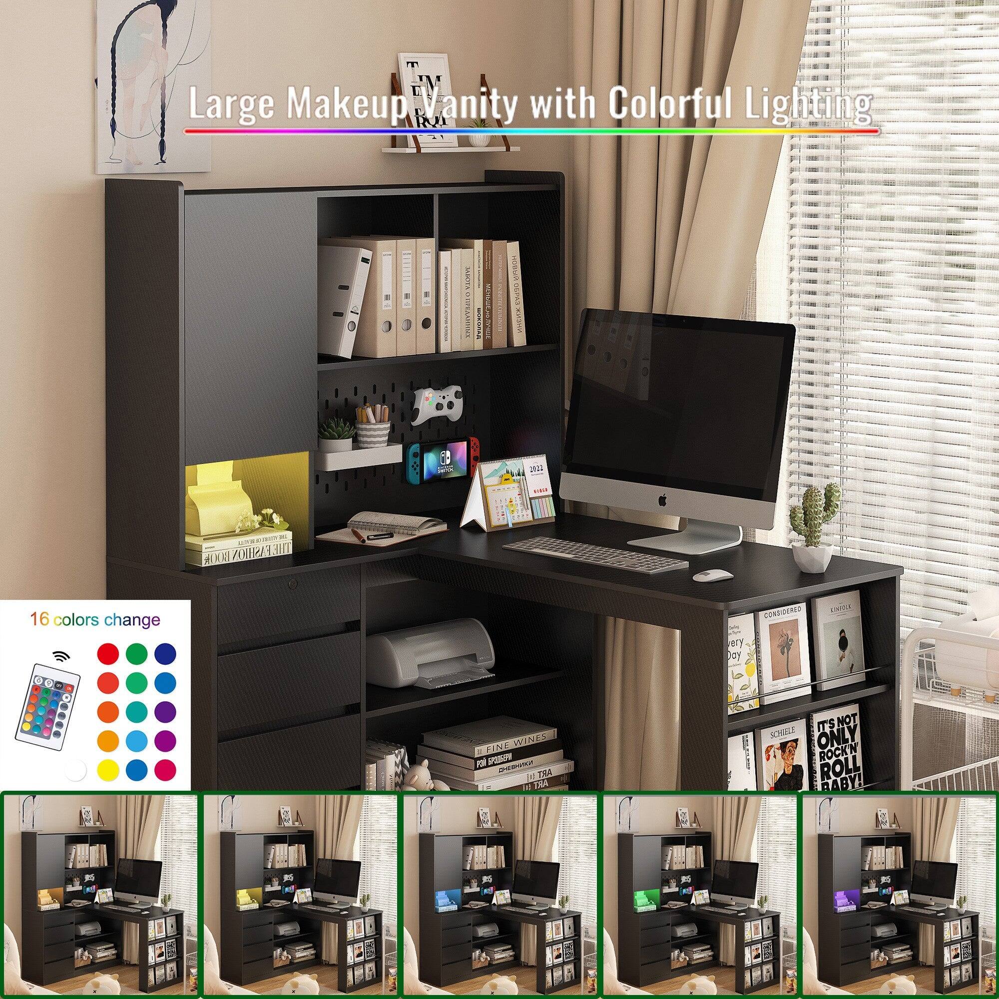 Large Makeup Vanity with Colorful Lighting

16 colors change

FASHION THE MIX

XI 16 colors change very CONSIDERED CHOES

FESE F PAP n 7A E x DRA i IT'S NOT 120C0 ONLY ROCKN ROLL RABY!