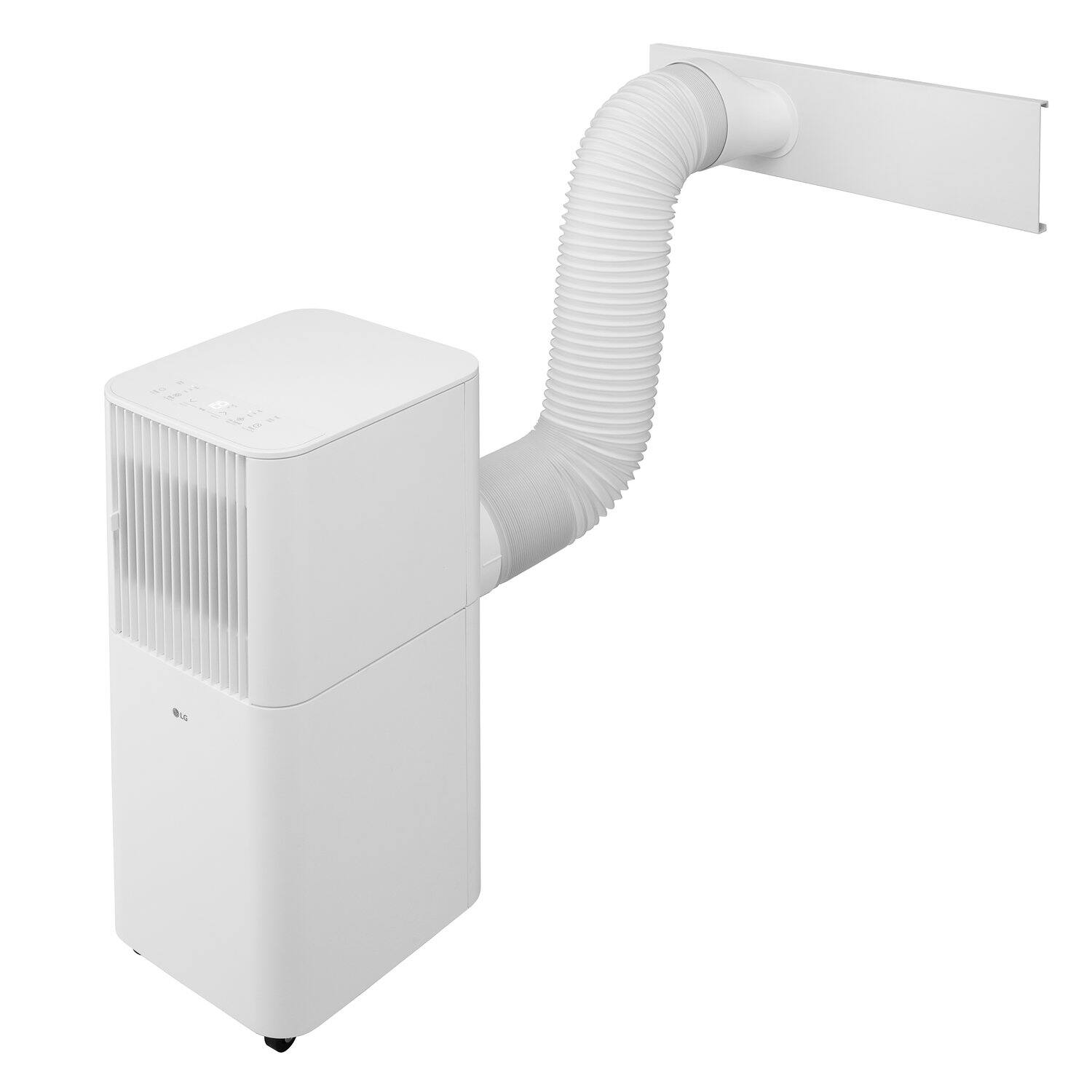 Alt View 10. LG - 5,000 BTU DOE (7,000 BTU ASHRAE) 150 Sq. Ft. White Portable Air Conditioner with Remote - White.