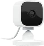 Blink - Mini - Compact indoor plug-in smart security camera, 1080p, night vision, motion detection, 2 way audio – 1 cam - White
