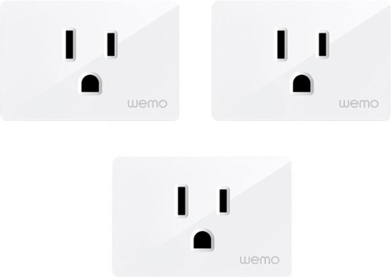 WeMo - WiFi Smart Plug 3-Pack - White