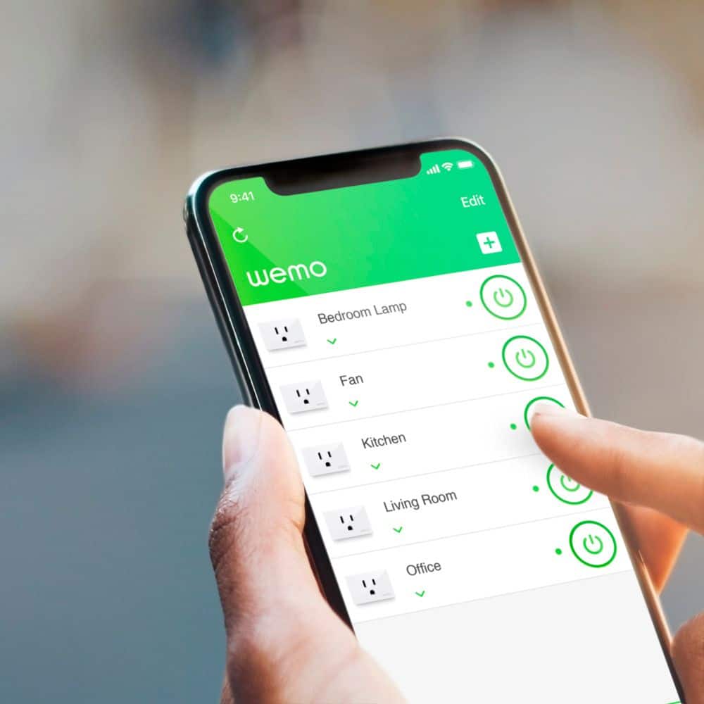 Alt View 15. WeMo - WiFi Smart Plug 3-Pack - White.