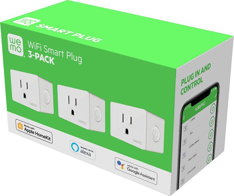 Alt View 16. WeMo - WiFi Smart Plug 3-Pack - White.