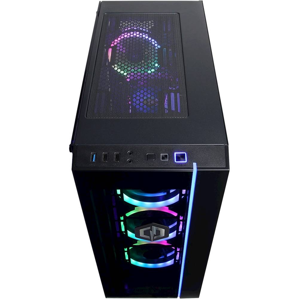 Best Buy: CyberPowerPC Gamer Gaming Desktop AMD Ryzen 5 2600 16GB Memory NVIDIA GeForce GTX SUPER 2TB HDD + 240GB SSD Black GMA5600BSDF
