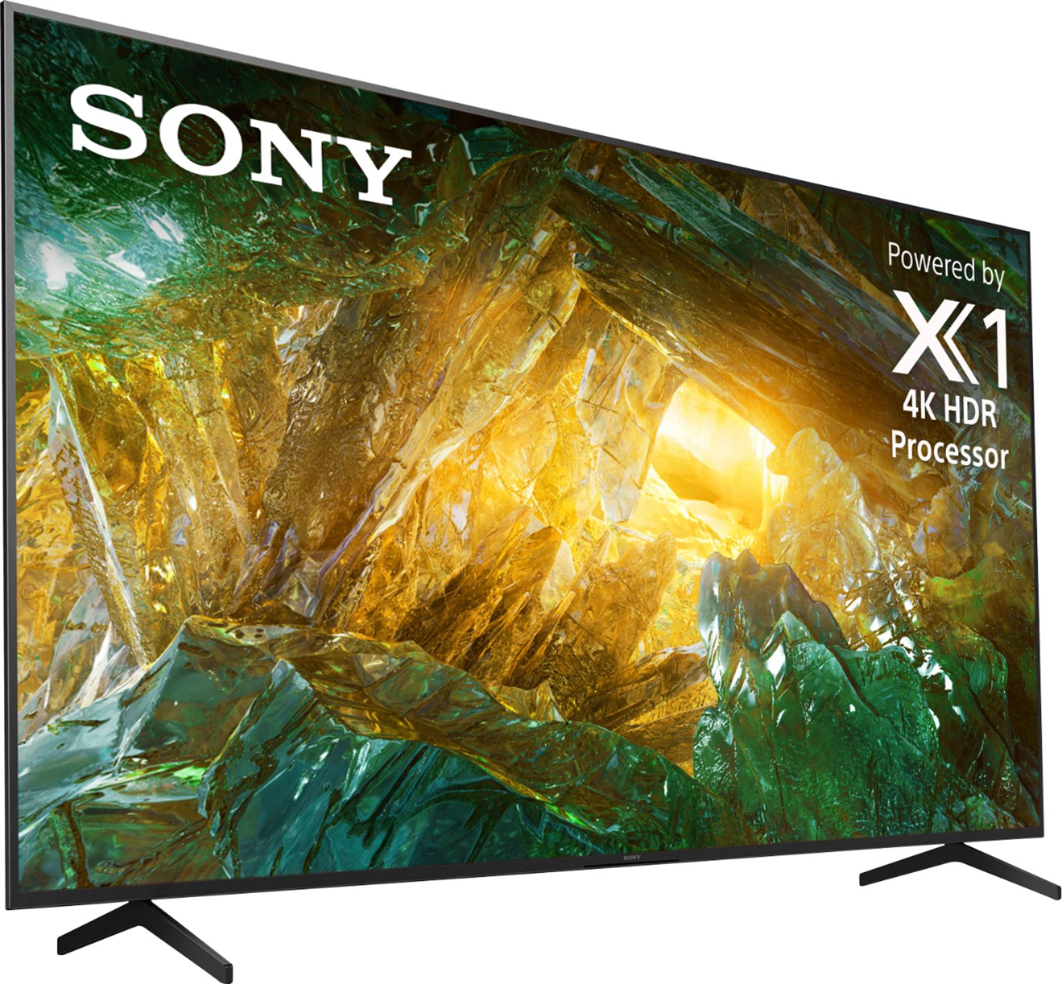 Angle View: Sony - 85" Class X800H Series LED 4K UHD Smart Android TV