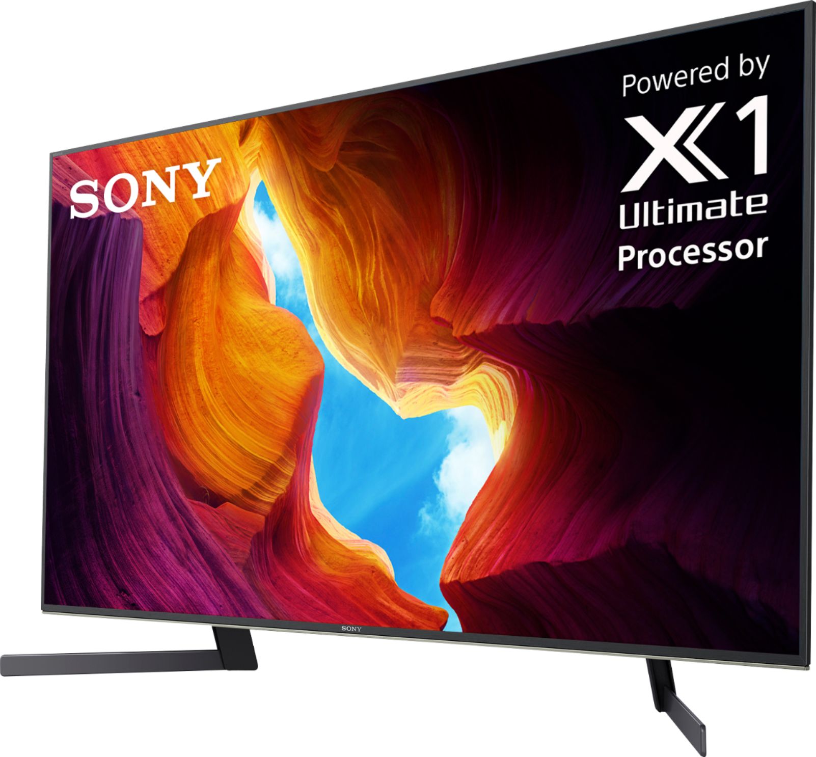 Left View: Sony - 49" Class X950H Series LED 4K UHD Smart Android TV