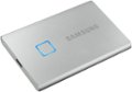 Alt View Zoom 12. Samsung - Portable T7 Touch 2TB External USB 3.2 Gen 2 Portable Solid State Drive with Hardware Encryption - Silver.