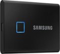 Angle Zoom. Samsung - Portable T7 Touch 1TB External USB 3.2 Gen 2 Portable Solid State Drive with Hardware Encryption - Black.