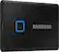 Angle. Samsung - T7 Touch 1TB External USB 3.2 Gen 2 Portable SSD with Hardware Encryption - Black.