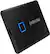 Alt View 14. Samsung - T7 Touch 1TB External USB 3.2 Gen 2 Portable SSD with Hardware Encryption - Black.