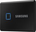 Left Zoom. Samsung - Portable T7 Touch 1TB External USB 3.2 Gen 2 Portable Solid State Drive with Hardware Encryption - Black.
