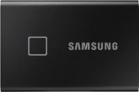 Front Zoom. Samsung - T7 Touch 500GB External USB 3.2 Gen 2 Portable SSD with Hardware Encryption - Black.
