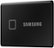 Alt View Zoom 13. Samsung - T7 Touch 500GB External USB 3.2 Gen 2 Portable SSD with Hardware Encryption - Black.