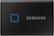 Alt View Zoom 1. Samsung - T7 Touch 500GB External USB 3.2 Gen 2 Portable SSD with Hardware Encryption - Black.