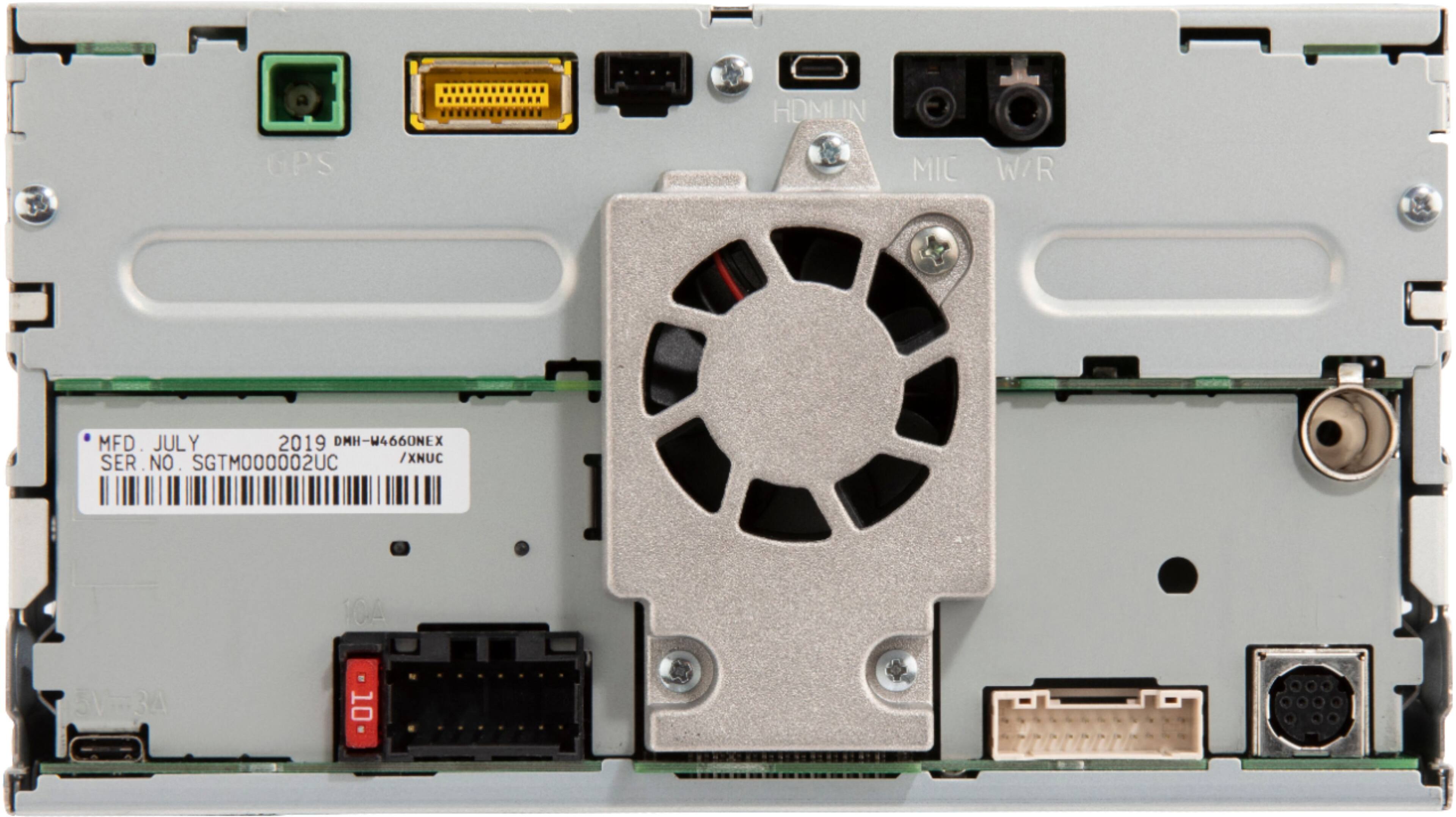 Back. Pioneer - 6.8" Android Auto™ and Apple CarPlay® Bluetooth® Digital Media (DM) Receiver - Black.