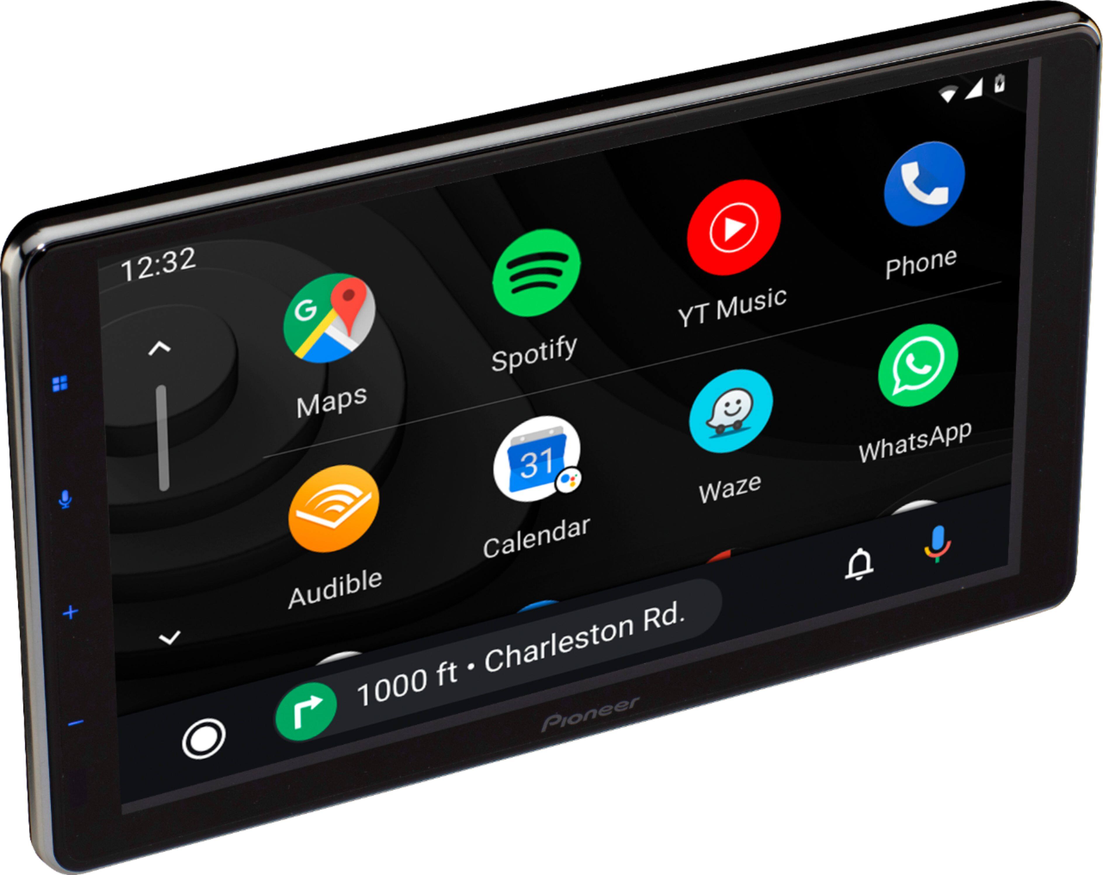 Angle Zoom. Pioneer - 9" Amazon Alexa and Wireless Android Auto™/Apple CarPlay® Bluetooth® Floating Multimedia Receiver - Black.