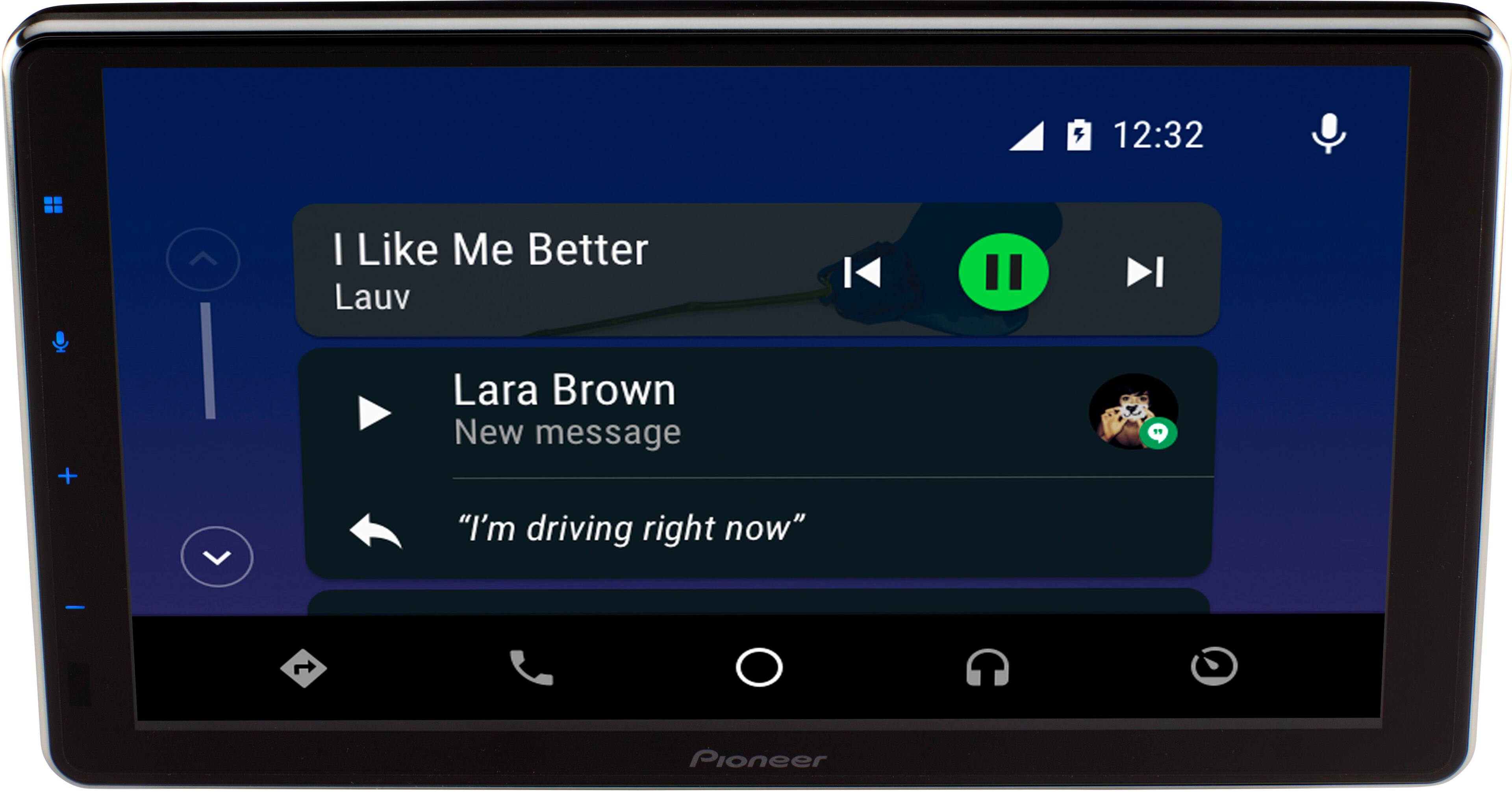 Alt View Zoom 11. Pioneer - 9" Amazon Alexa and Wireless Android Auto™/Apple CarPlay® Bluetooth® Floating Multimedia Receiver - Black.