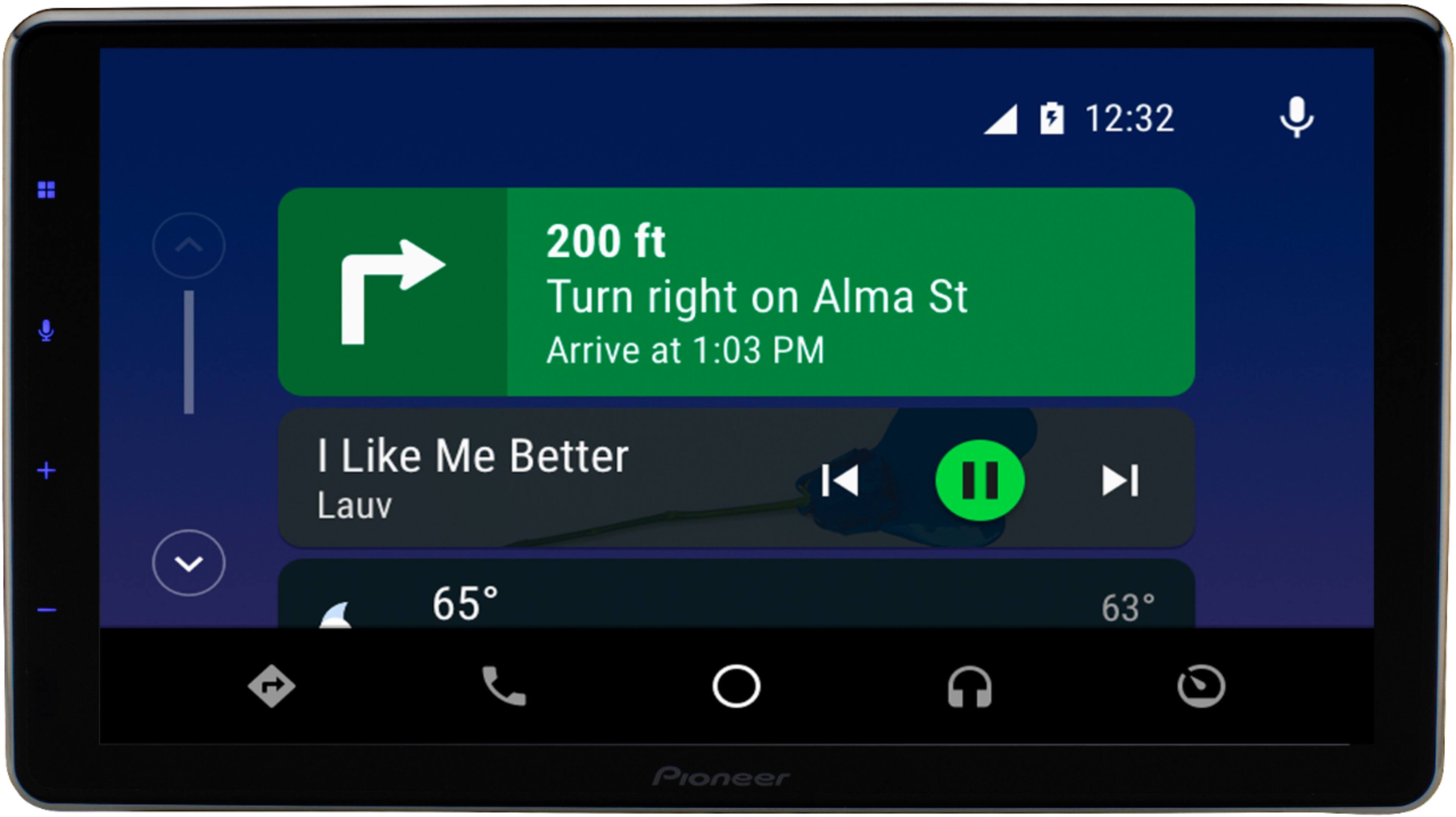 Alt View Zoom 22. Pioneer - 9" Amazon Alexa and Wireless Android Auto™/Apple CarPlay® Bluetooth® Floating Multimedia Receiver - Black.