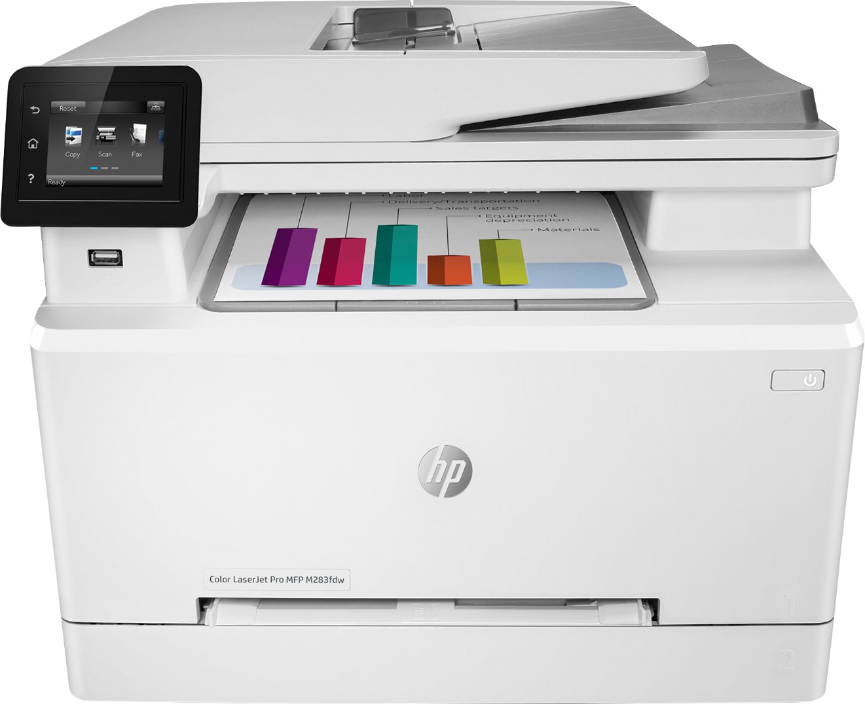 HP LaserJet M283fdw Wireless Color All-In-One Laser Printer White 7KW75A#BGJ M283FDW - Best Buy