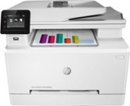 Front. HP - LaserJet Pro M283fdw Wireless Color All-In-One Laser Printer - White.