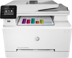 HP - LaserJet Pro M283fdw Wireless Color All-In-One Laser Printer - White - Front_Zoom