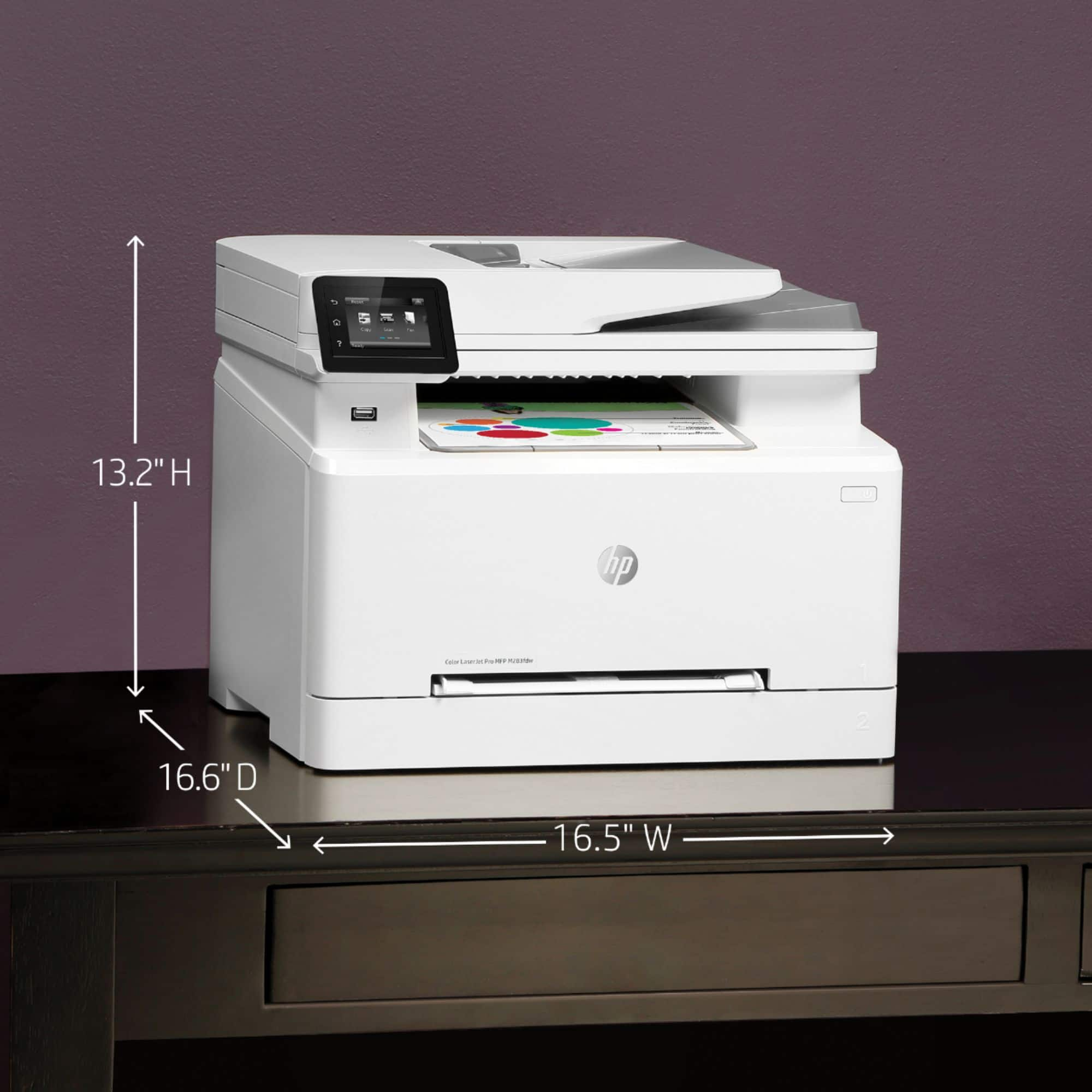 Hp color laserjet pro mfp m283fdw