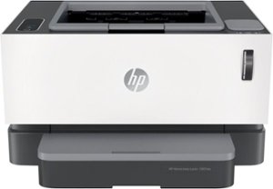 HP - Neverstop 1001nw Wireless Black-And-White Laser Printer - White