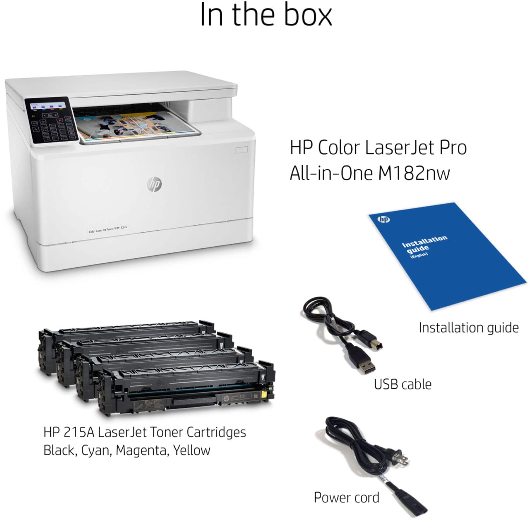 Alt View 11. HP - LaserJet Pro MFP M182nw Wireless Color All-In-One Laser Printer.