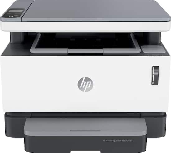 hp neverstop mfp 1202w wireless black and white all in one laser printer white