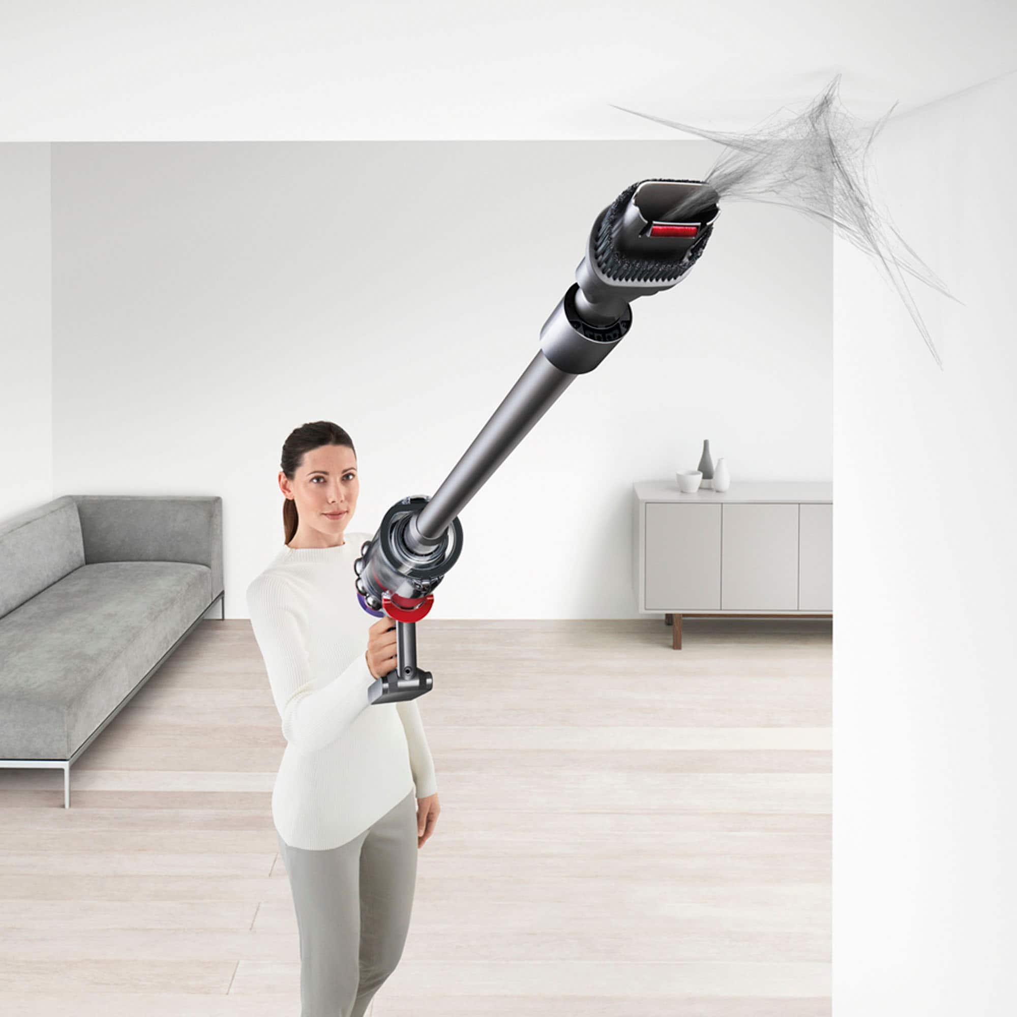 Alt View 16. Dyson - Cyclone V10 Animal Cordless Stick Vacuum - Iron.