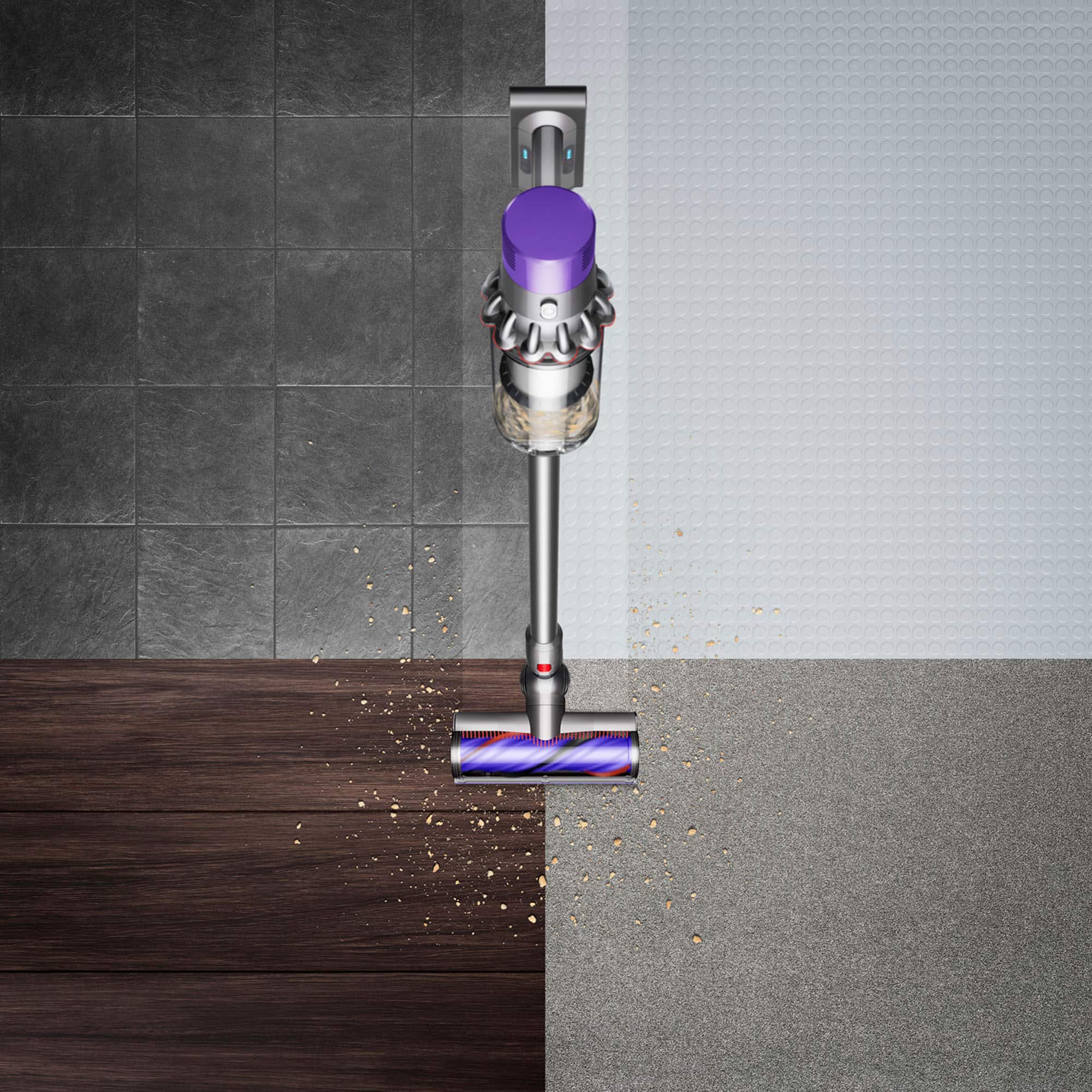 Alt View 15. Dyson - Cyclone V10 Animal Cordless Stick Vacuum - Iron.