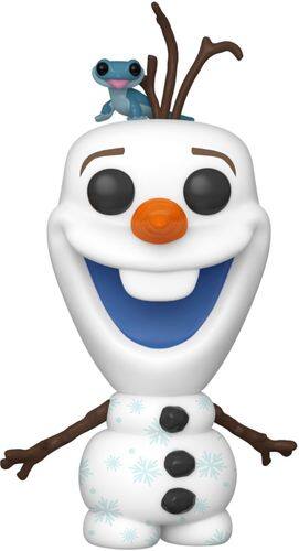 Funko - POP! Disney: Frozen 2 - Olaf with Fire Salamander