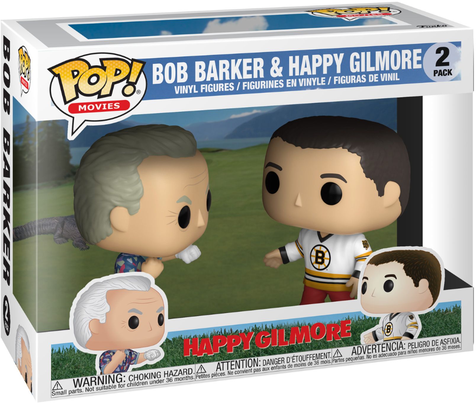 Bob Barker & Happy Gilmore Vinyl 2-Pack #46849 Happy Gilmore Funko Pop Movies 