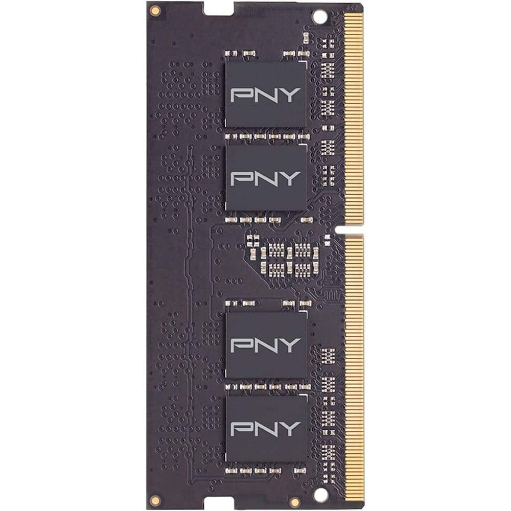 Best Buy: PNY 16GB 2.666GHz PC4-21300 DDR4 SO-DIMM Unbuffered Non-ECC  Laptop Memory Black MN16GSD42666