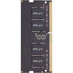 PNY - 16GB 2.666GHz PC4-21300 DDR4 SO-DIMM Unbuffered Non-ECC Laptop Memory - Black - Front_Zoom