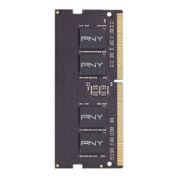 PNY - 8GB 2.666GHz PC4-21300 DDR4 SO-DIMM Unbuffered Non-ECC Laptop Memory - Black - Front_Zoom