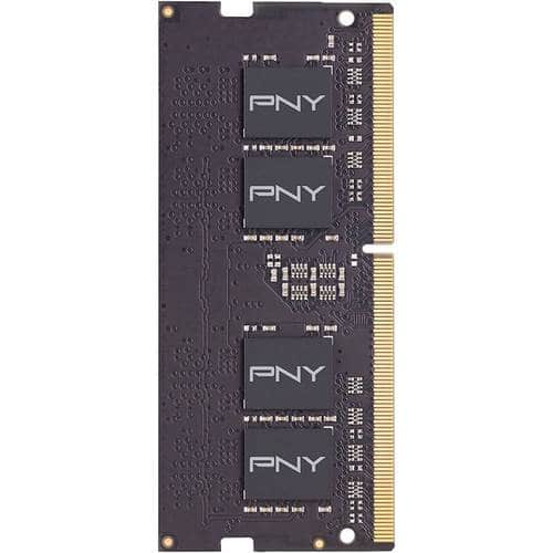 PNY - 4GB 2.666GHz PC4-21300 DDR4 SO-DIMM Unbuffered Non-ECC Laptop Memory - Black