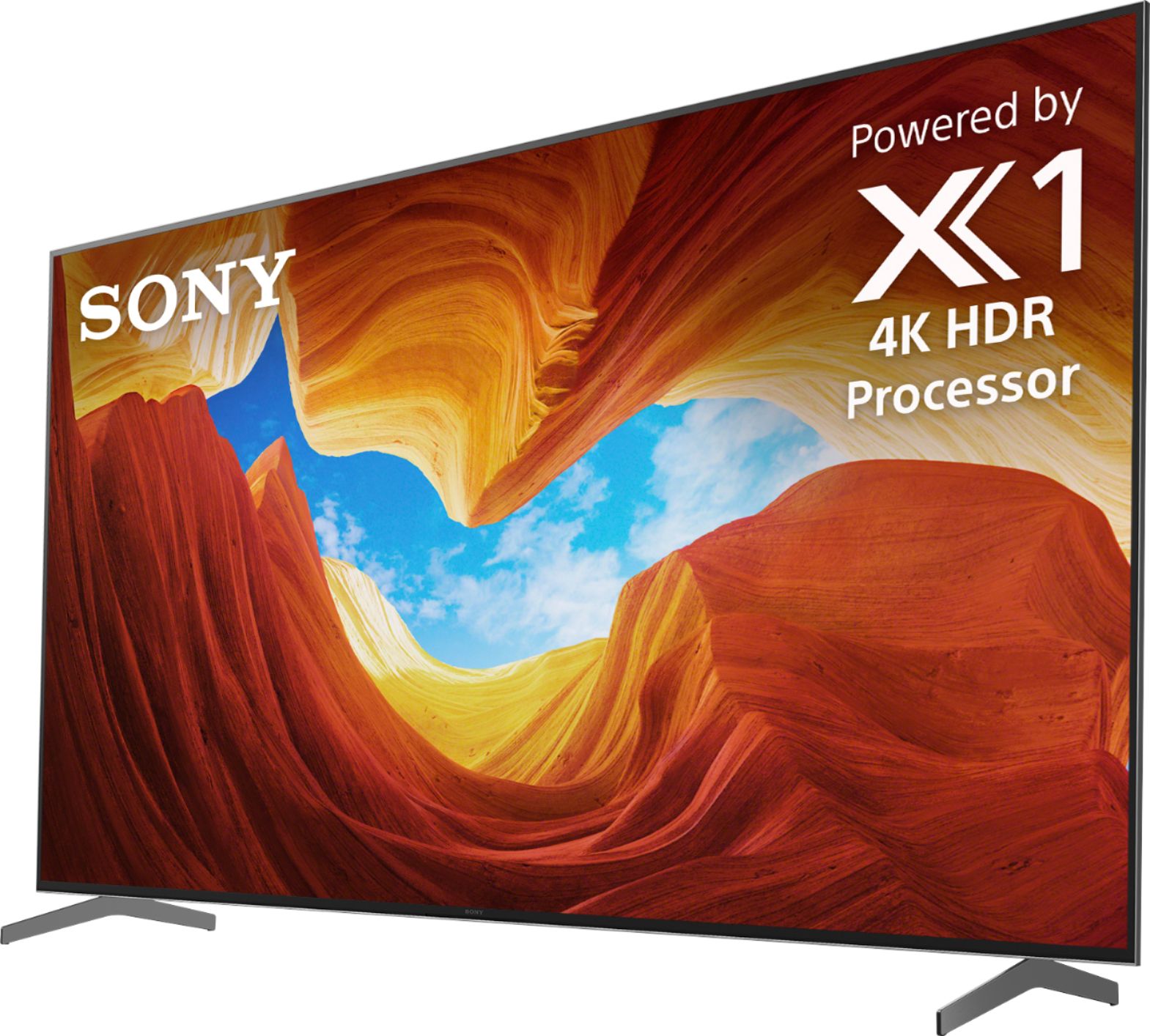 Left View: Sony - 85" ClassX900H Series LED 4K UHD Smart Android TV